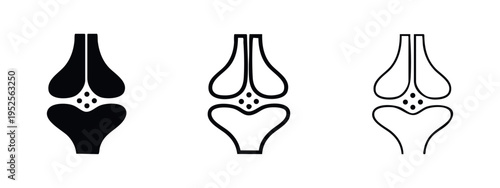 Human Joint Icon Set - Articulation and Skeletal System Anatomy