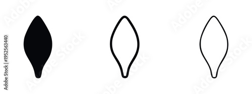 Epiglottis Anatomy Symbol Set. Throat Structure and Swallowing Function Icons.