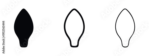 Epiglottis Icon Set. Human Throat Anatomy and Swallowing Process Symbol Collection.