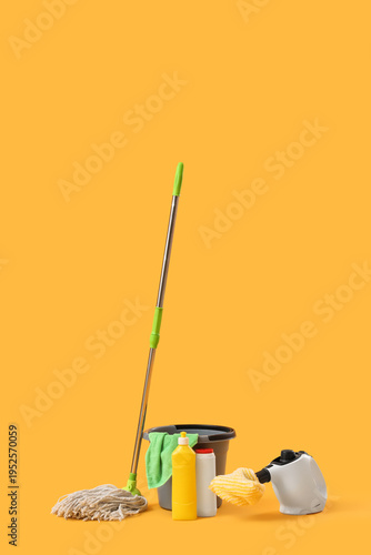 Steam cleaner with supplies...