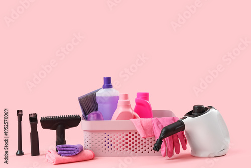 Steam cleaner with supplies...