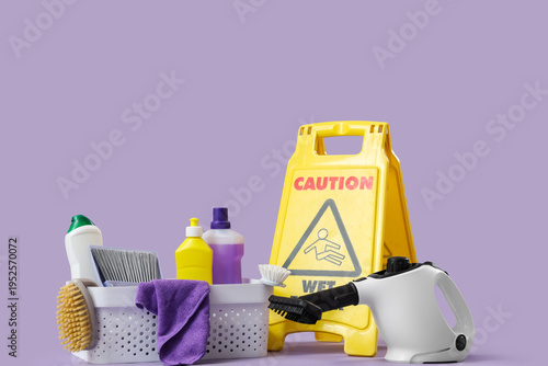Steam cleaner with supplies...