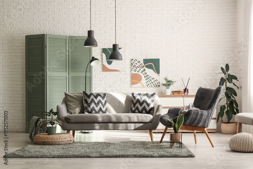 Interior of living room wit...