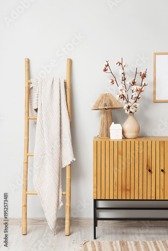 Interior of light room with...