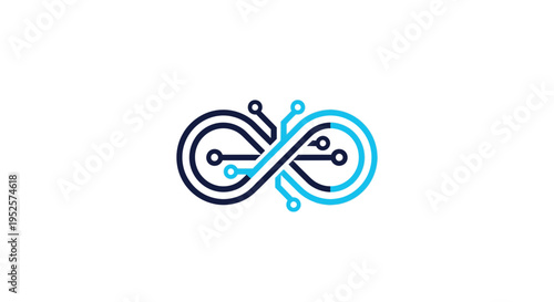 Abstract Infinity Loop with Digital Circuit Elements