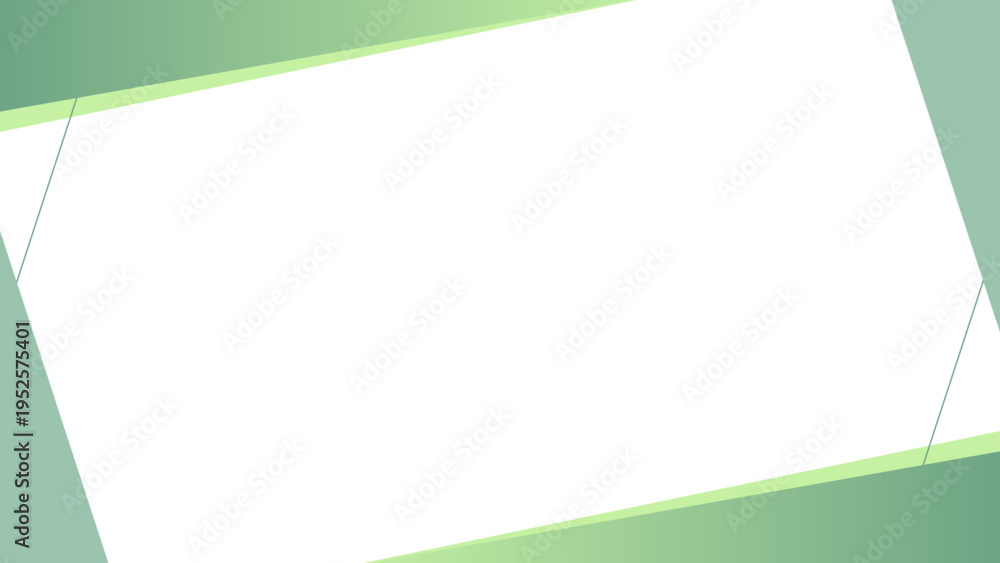 Obraz premium 緑のシンプルな16:9フレーム