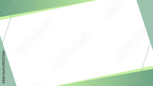 緑のシンプルな16:9フレーム