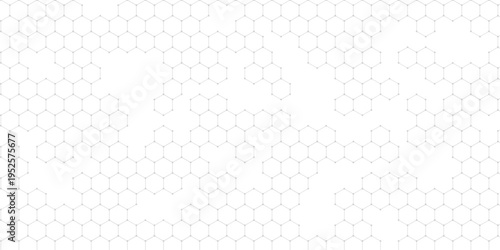 Abstract background of hexagons pattern and chemical engineering, genetic research, molecular structure. Vector illustration for innovation technology concept