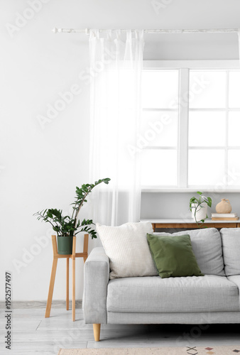 Interior of light living ro...