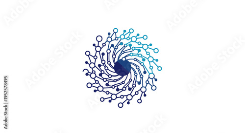 Abstract Network Connection, Digital Data Flow, Technology Concept