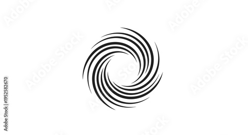 Abstract Spiral Design - Dynamic Circular Motion and Flowing Lines