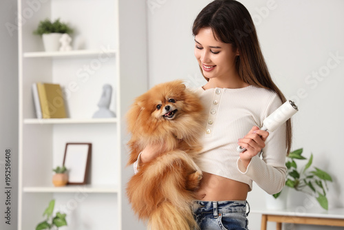 Beautiful young woman with ...