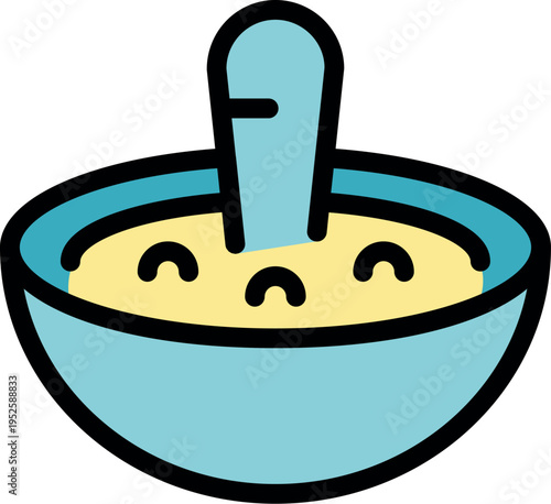 Steaming bowl of soup with spoon dipping in, perfect for a comforting meal