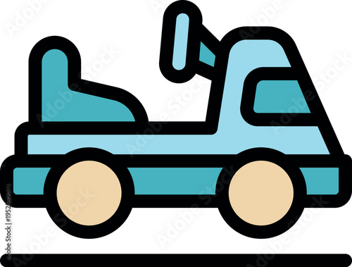 Cartoon luna rover traversing moon surface, conducting scientific exploration