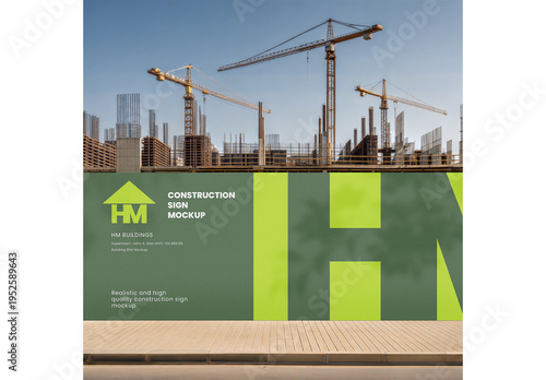 Construction Sign Mockup