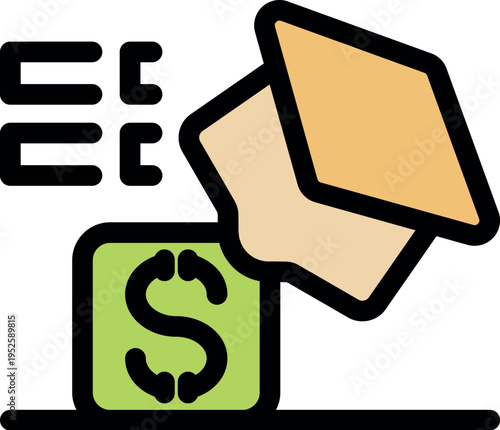 Graduation cap placed over money cube, symbolizing the rising cost of education and student debt