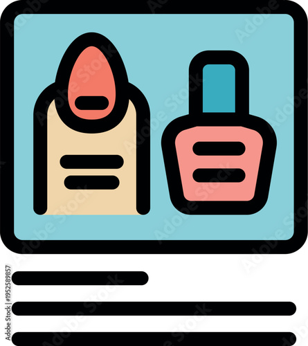 Manicure tutorial website page showing nail polish and finger, beauty and fashion blog