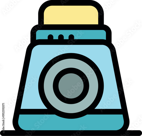 Washing machine washes clothing, laundry service, laundromat symbol, domestic appliance for washing clothes