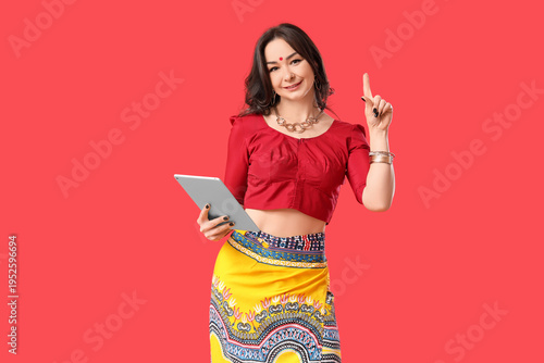 Beautiful mature happy Indi...