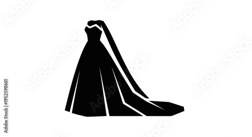 Black silhouette of high heel.