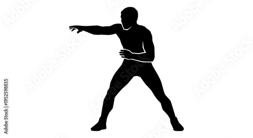 Man in dynamic sports pose 1.