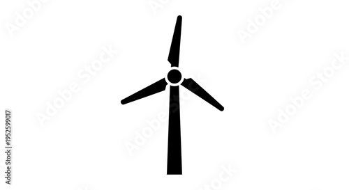 Wind turbine blade icon.