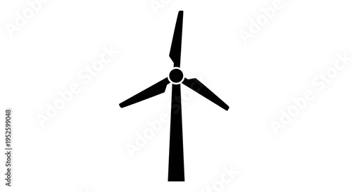 Wind Turbine Blade Energy Icon.