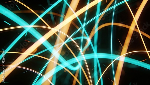abstract background with glowing lines