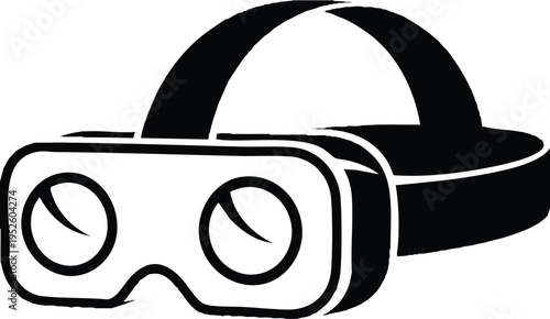 Virtual Reality Headset Icon for Immersive Digital Experiences.