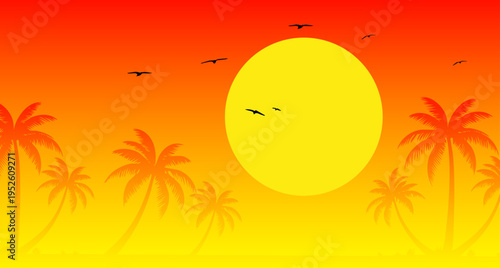 panorama, spiaggia, estate, mare, vacanze, tropicale, palme, oceano, isola tropicale,