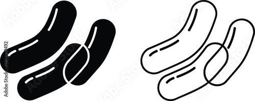 Probiotic Bacteria Icons Set Vector