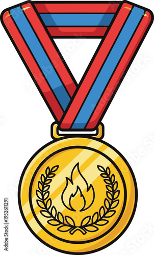 Four diverse athletes in colorful running gear participate in a baton exchange during a competitive relay race.