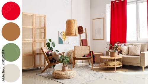 Interior of stylish living ...