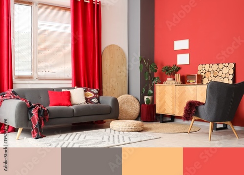Interior of stylish living ...