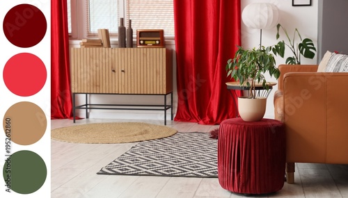 Interior of living room wit...