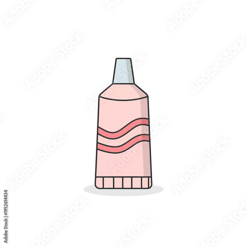 Cute Cartoon Cosmetic Tube Icon