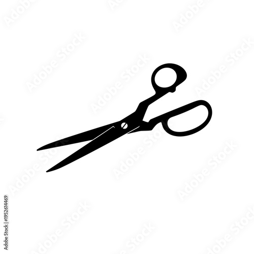 Black Scissors Cutting Tool Instrument.