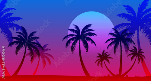 panorama, spiaggia, estate, mare, vacanze, tropicale, palme, oceano, isola tropicale,