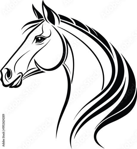 horse head silhouette