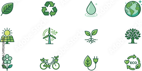 Professional Cloud Technology and Global Data Network Icon Set Featuring Server Storage Internet Connectivity Cybersecurity and Digital Information Exchange Illustrations