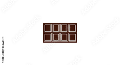 Brown Chocolate Squares on Plate.