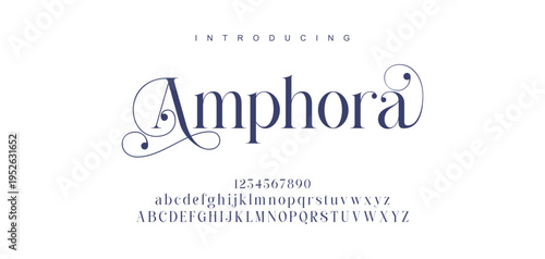 Elegant ligature alphabet letters font logo. Typography luxury classic lettering serif fonts decorative wedding vintage retro logos, design for fashion,beauty shop and brand . vector illustration