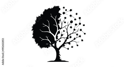 Abstract Tree representing Growth and Connectivity in a Digital Age