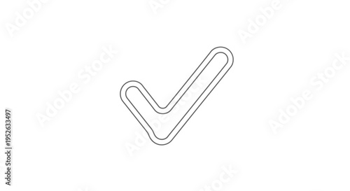 Checkmark Symbol Icon Sign.
