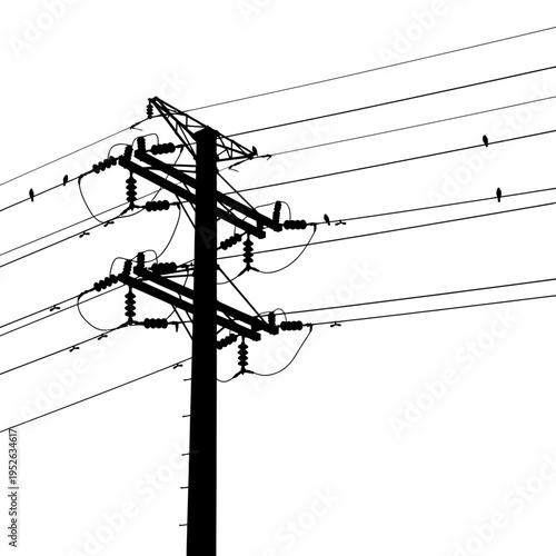 Electricity power transmission tower structure.