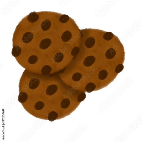 biscuit isolated on white background