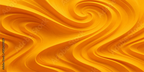 Soft golden waves and orange silk textures swirl in a flowing abstract pattern of liquid satin light to create an elegant motion background design