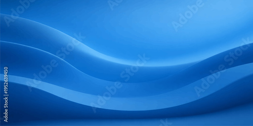 A dynamic abstract blue wave design features smooth flowing curves and soft light textures to create a digital silk motion pattern for a modern vector backdrop wallpaper