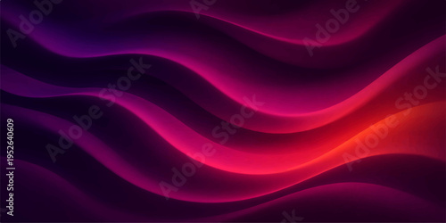 Flowing abstract red background with silk texture and soft purple waves of luxury satin fabric creating a smooth motion design backdrop