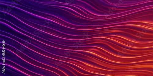 A luxury abstract purple silk background features smooth flowing waves of soft satin fabric with a light motion design and pink velvet texture for a premium textile wallpaper backdrop